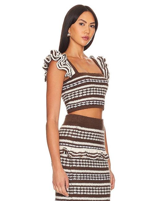 Kaely Top En Color Marrón Talla (También En M, S, Xs, Xxs) Tularosa de color Black