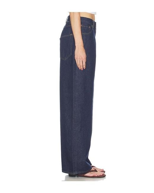 Agolde Blue Rounded Baggy Jeans