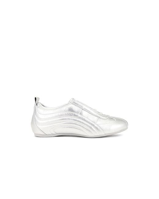 JW PEI White Ferne Streamlined Lustrous Sneakers