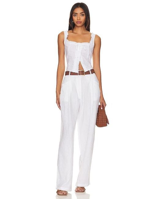 SNDY'S White Cottage Top