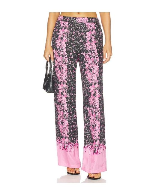 Versace Jeans Couture Red Reptile Scale Pant