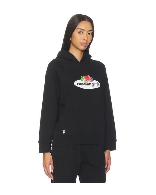 HOMMEGIRLS Black X Fruit Of The Loom Hoodie