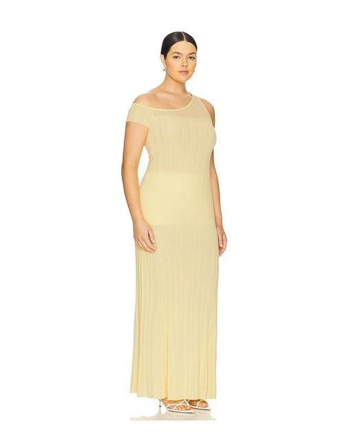 Maxivestido Hoda En Color Amarillo Talla (También En M, Xl, Xxl) AFRM de color Metallic
