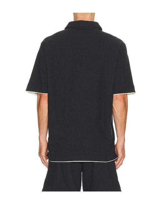 Rhone Black Seaside Terry Polo for men