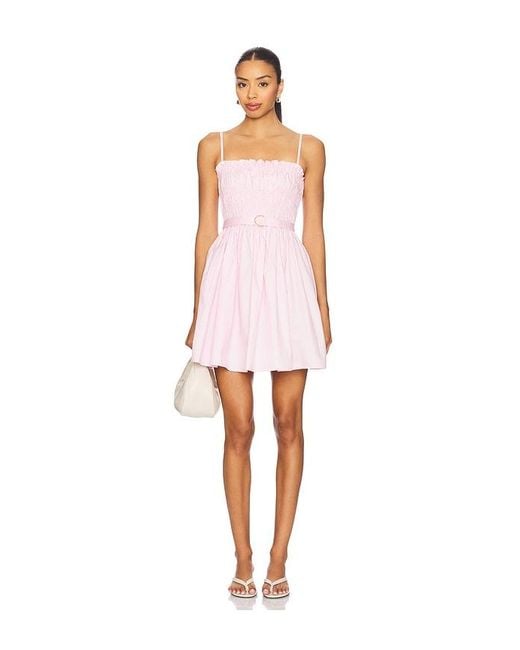 Karina Grimaldi White Panama Solid Mini Dress