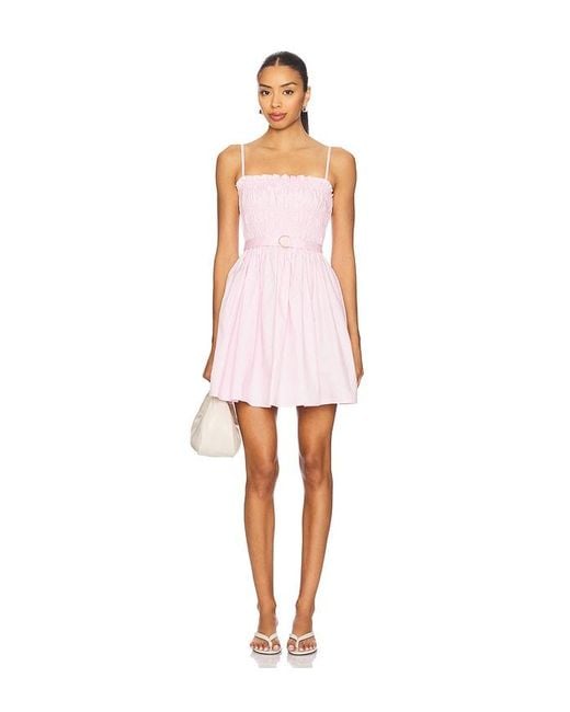 Karina Grimaldi White Panama Solid Mini Dress