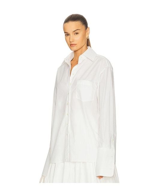 Helsa White Classic Oversized Shirt