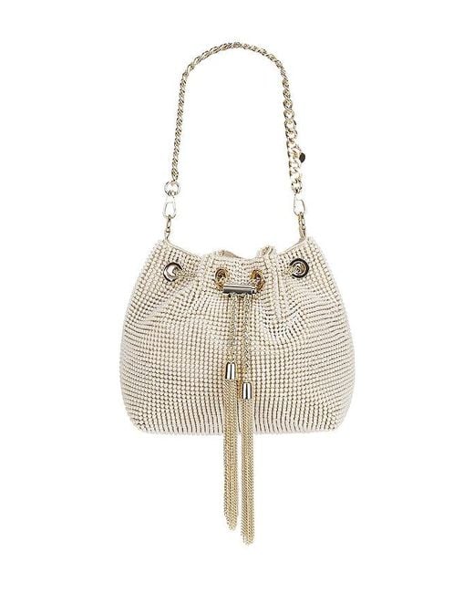Olga Berg White Miranda Top Handle Bag