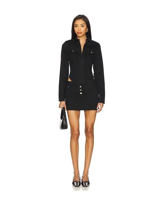 Amanda Uprichard Black X Revolve Bristol Skirt