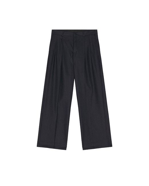 sunflower Black Wide Pleated Trouser for men