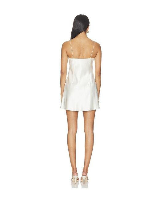retroféte White Dotty Embellished Dress