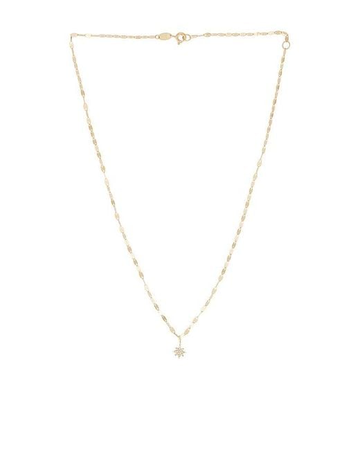 STONE AND STRAND White Pave Northern Star Choker Necklace