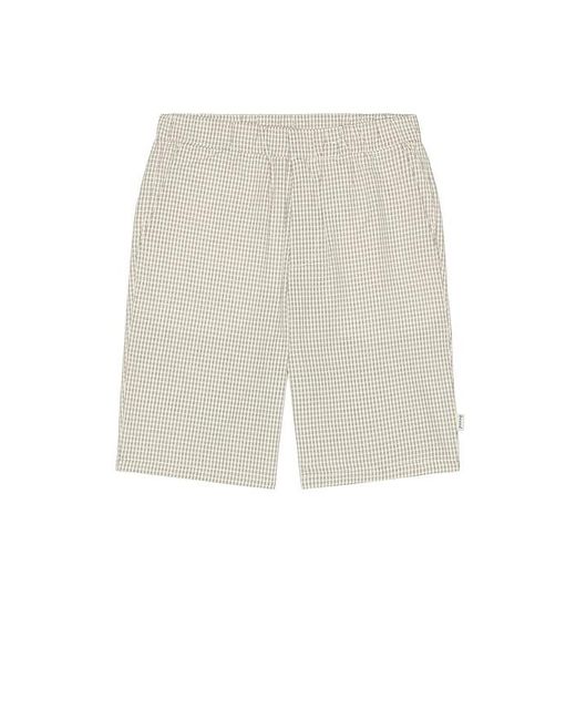 BOUND White Gingham Shorts for men