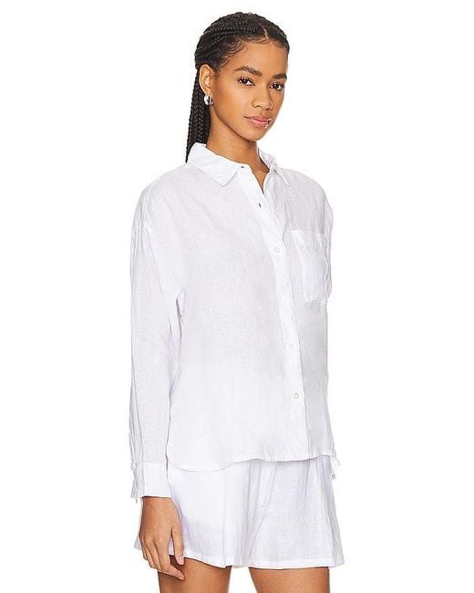 James Perse White OVERSIZED T-SHIRT