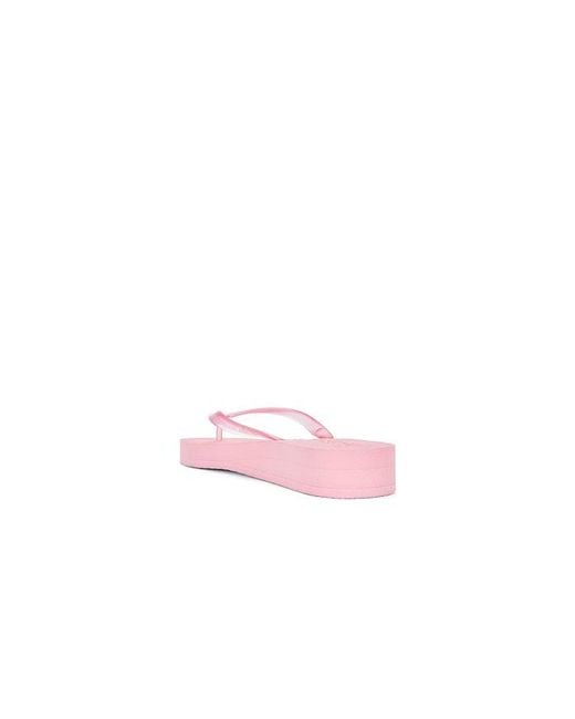 Sleeper Pink Tapered Platform Flip Flop