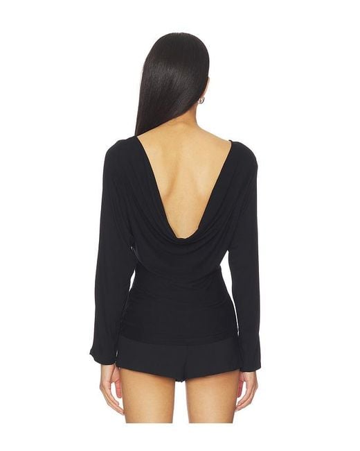 EB DENIM Black Zinnia Long Sleeve Top