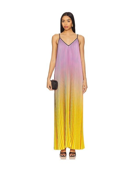 chinese dress ladies Essentiel Antwerp Henley Multi Colored maxi-dress with cape-like sleev   Think Bubbles
