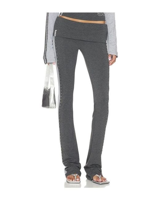 Jaded London Blue Foldover Studded Trouser