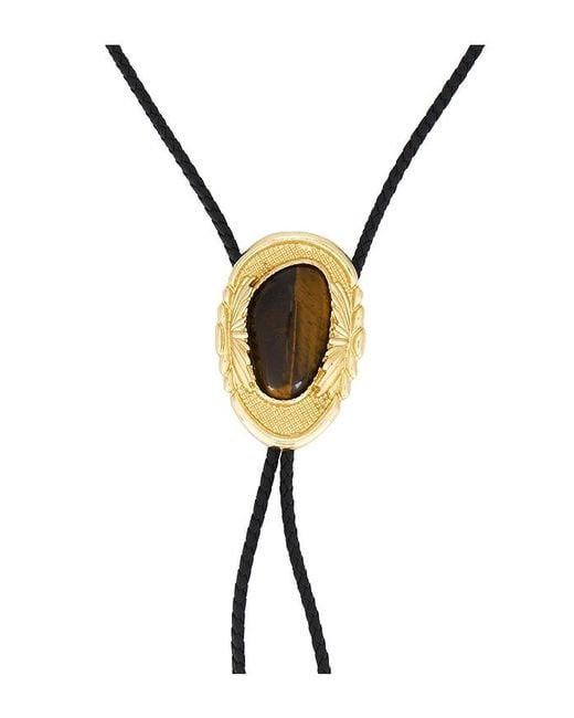 petit moments Black Dolly Bolo Tie Necklace