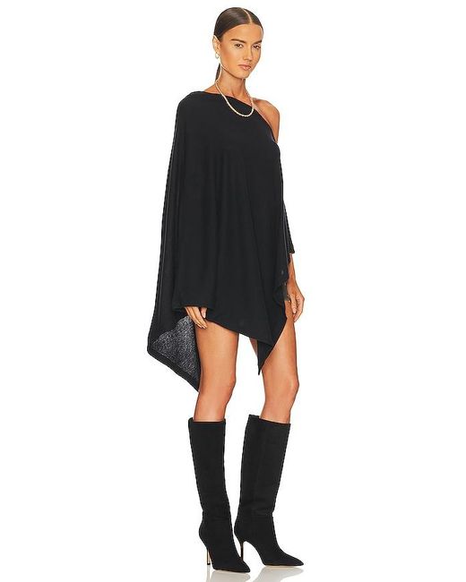 Enza Costa Black Cashmere Poncho