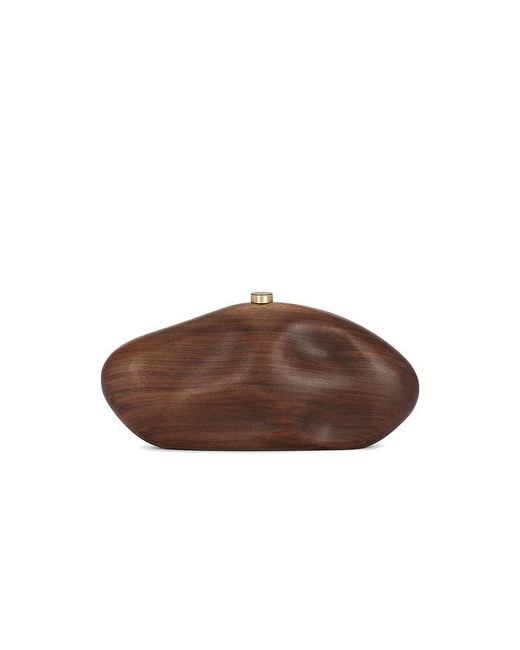 Cult Gaia Brown The Caldera Clutch