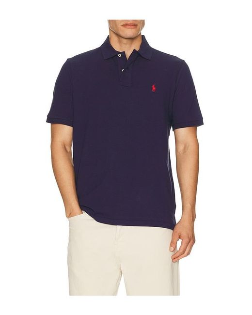 Polo Ralph Lauren Blue Short Sleeve Mesh Polo for men