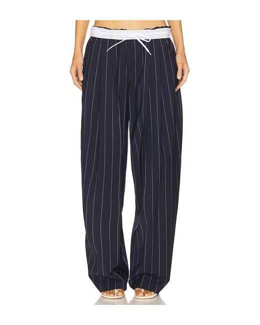 Alexander Wang Blue Hose Mit Umgeklapptem Bund