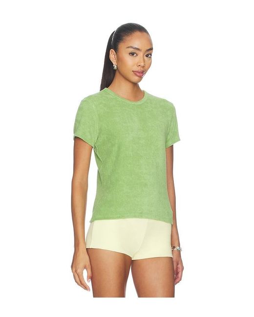 FRAME Green The Terry Baby Tee
