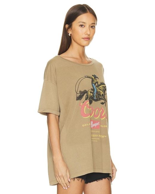 The Laundry Room Natural Coors Roper Oversized Tee