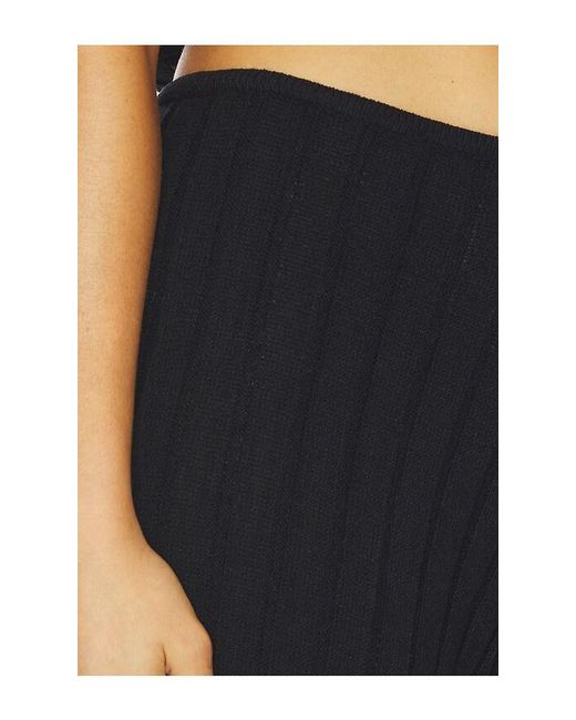 SNDY'S Blue Baha Ribbed Wide Leg