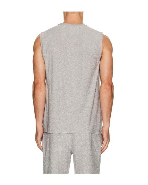 Beyond Yoga Gray Featherweight Free Flo Muscle Tank for men