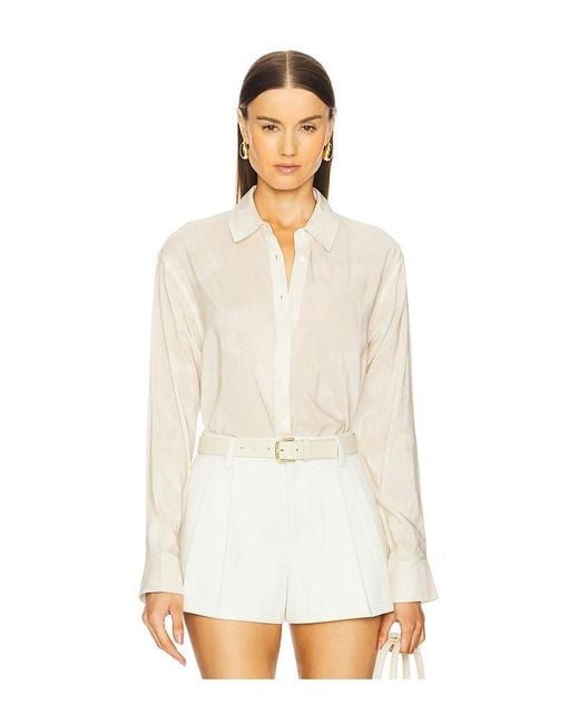 Anine Bing White Braxton Shirt