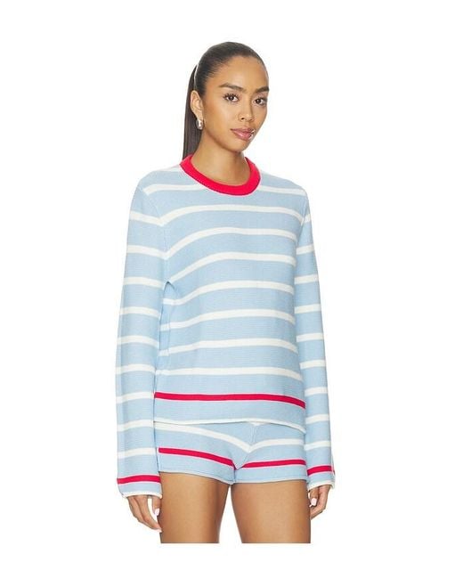 Solid & Striped Blue Strick The Hudson