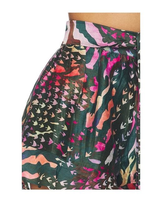 La Fuori Black Graphic Jungle Short