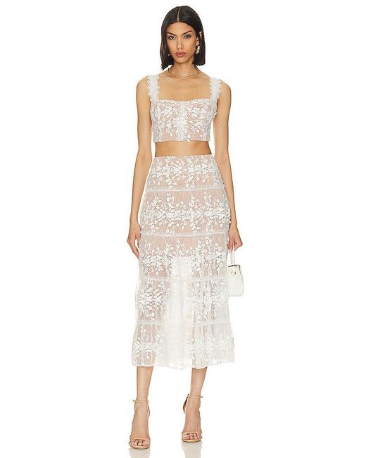 Bronx and Banco White Megan Two Piece Set