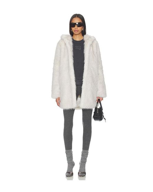 Generation Love White Eden Faux Fur Coat