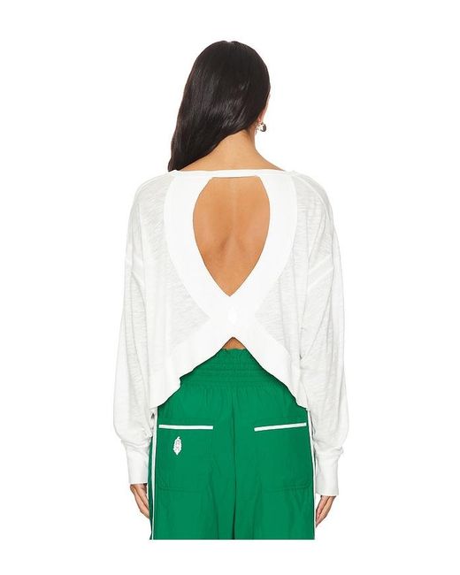 Free People Green X Fp Movement My Time Layer Tee