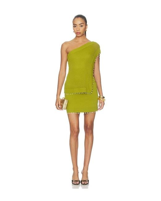 AMUR Yellow Alaia Day Dress