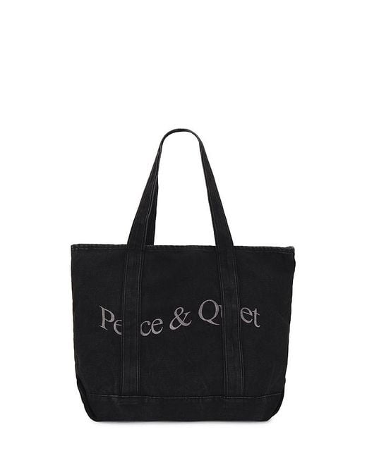 Museum of Peace & Quiet Wordmark ボートトート Black