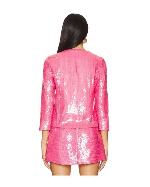 Rezek Studio Pink Sequin Top