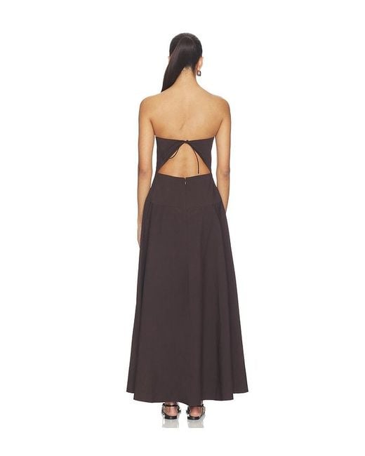 St. Agni White Strapless Rouleau Dress
