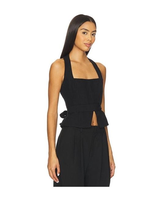 Cult Gaia Black Anita Top