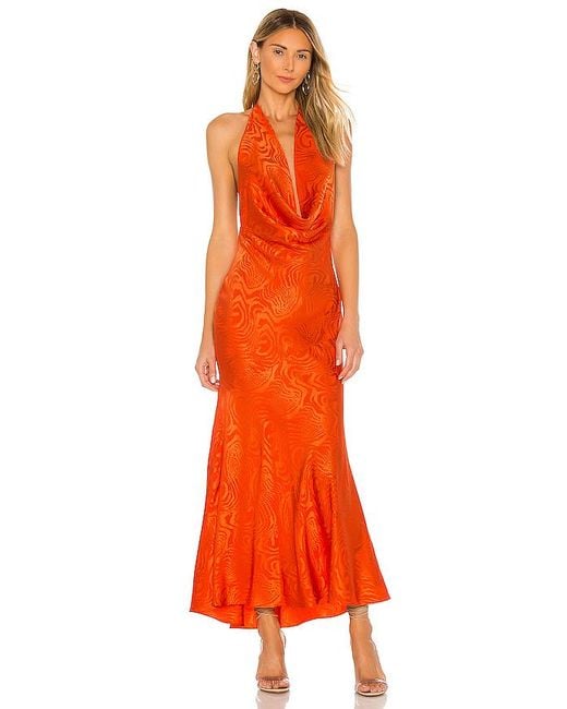 Ronny Kobo Orange Sandrine Gown