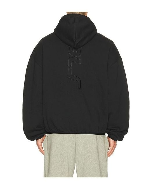 Fear Of God Black Active Trace Modern Fleece Hoodie for men