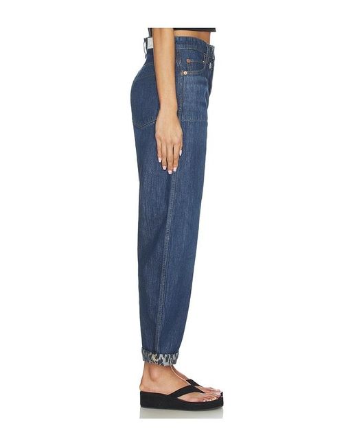 Re/done Blue The Rewind Barrel Jean