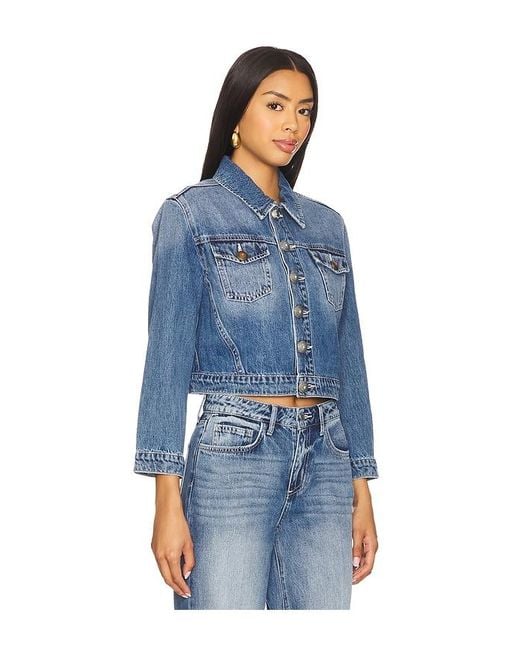 L'Agence Blue 'Agence Verkürzte Jacke Koda
