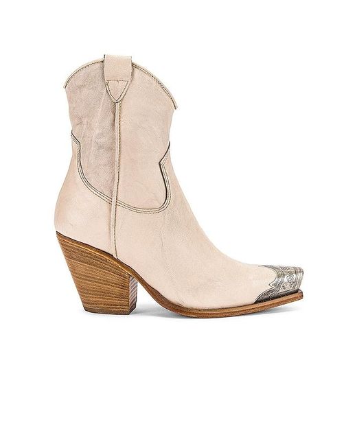 Free People White Brayden Western Boot