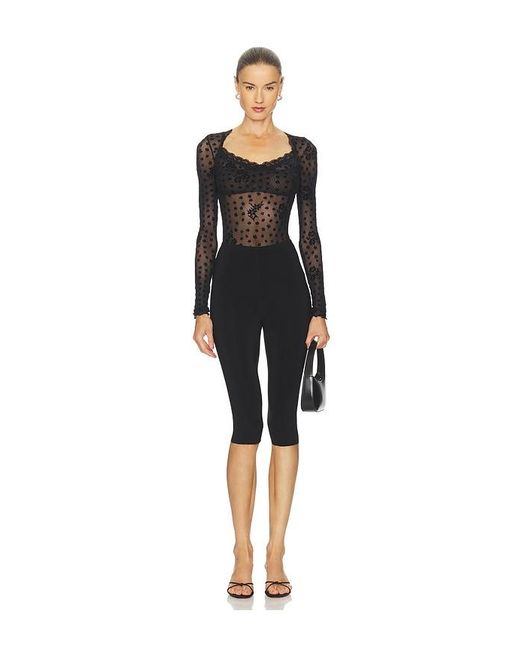 Free People Black In The City Bodysuit