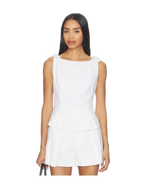 Elodie the Label White Maisel Top