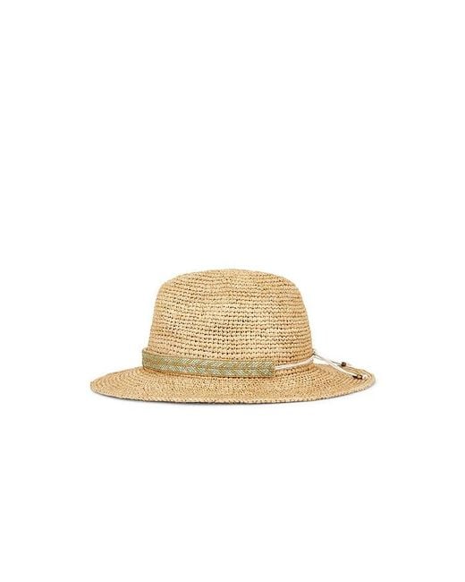 Nikki Beach White Amber Fedora Hat